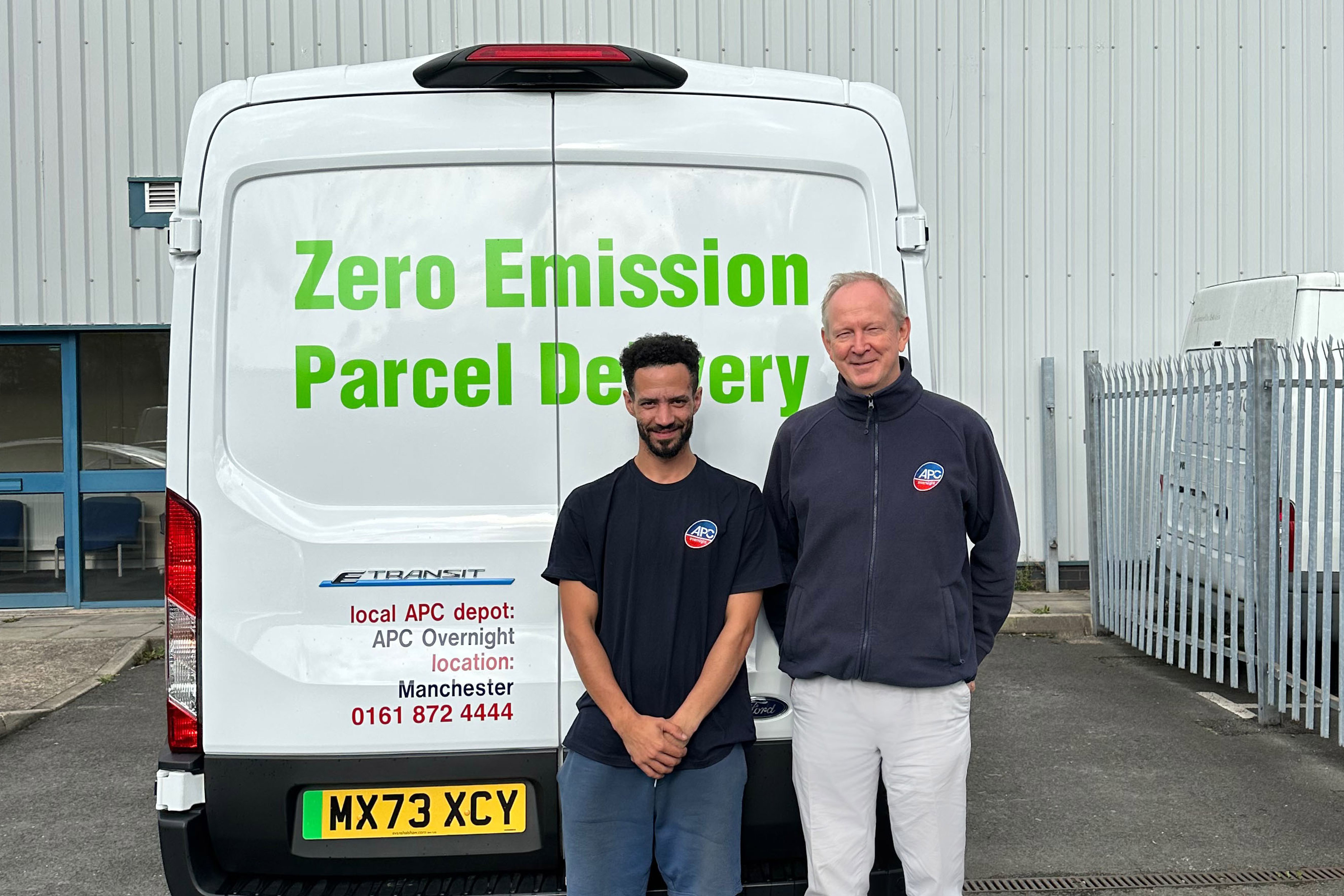 Electric vans join APC Manchester s delivery fleet