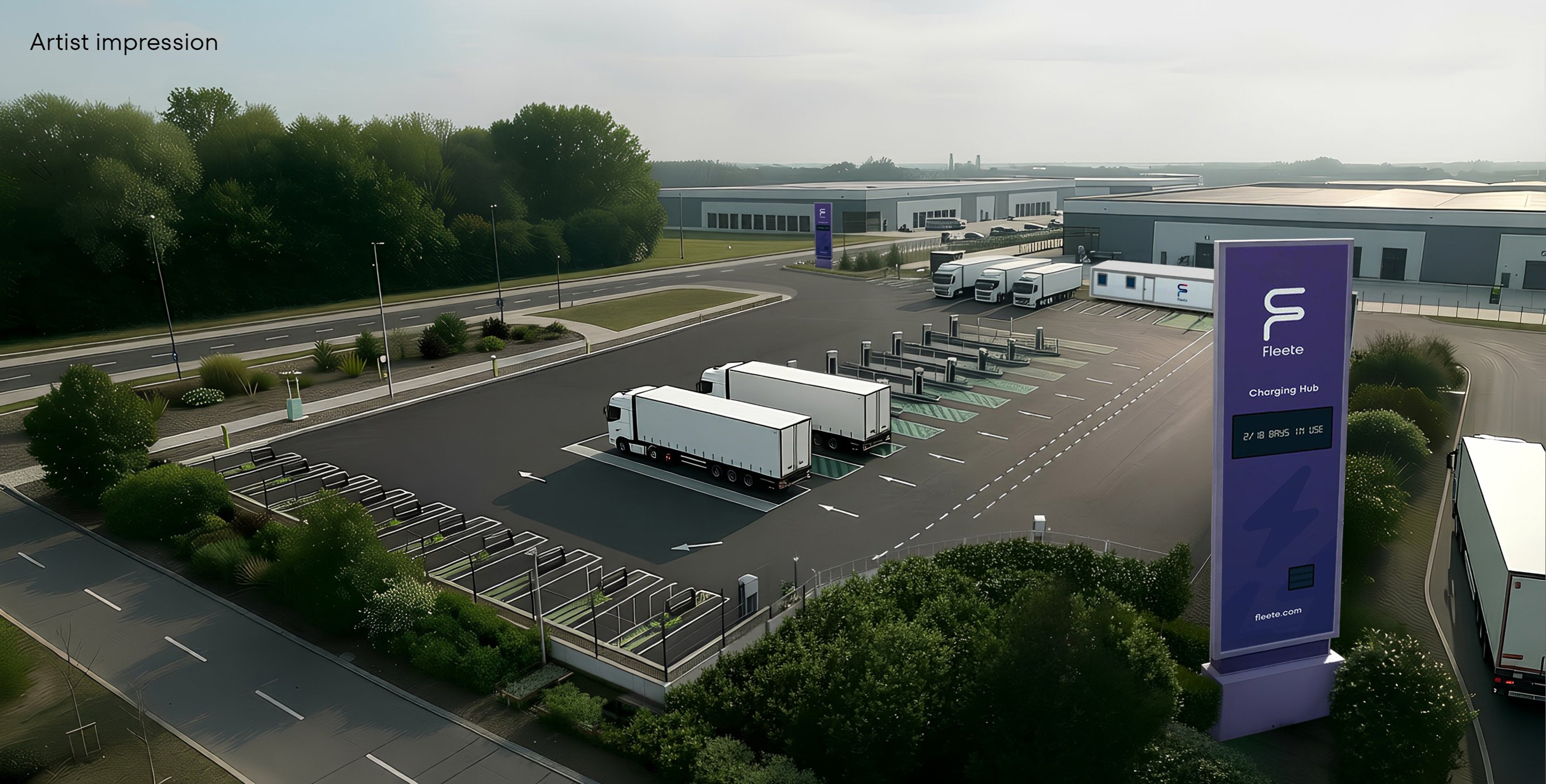 Plans for electric HGV charging hub near Birmingham approved | Fleet News